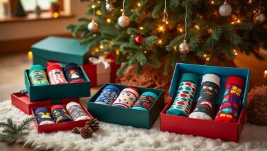 découvrez nos idées cadeaux de noël avec des coffrets de chaussettes tendances et originales, parfaits pour offrir style et confort à vos proches.
